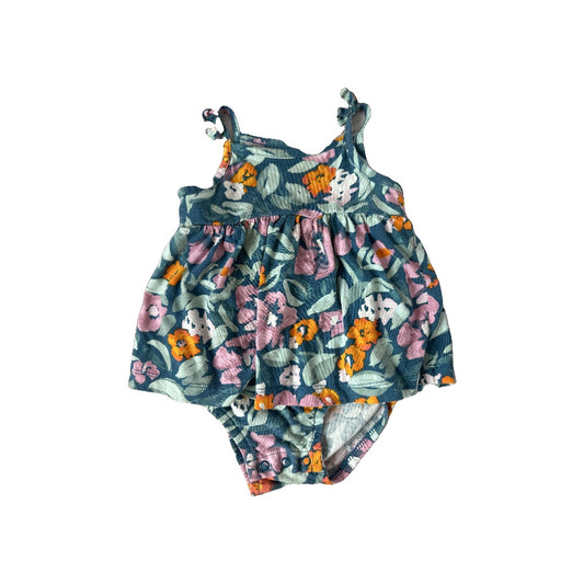 Carters Unisex Turquoise | purple Onesie Size: 12 months Turquoise | purple