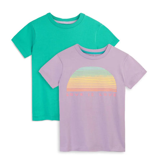 Mightly Girls Turquoise | Purple T-Shirt Size: 2-5T Turquoise | Purple