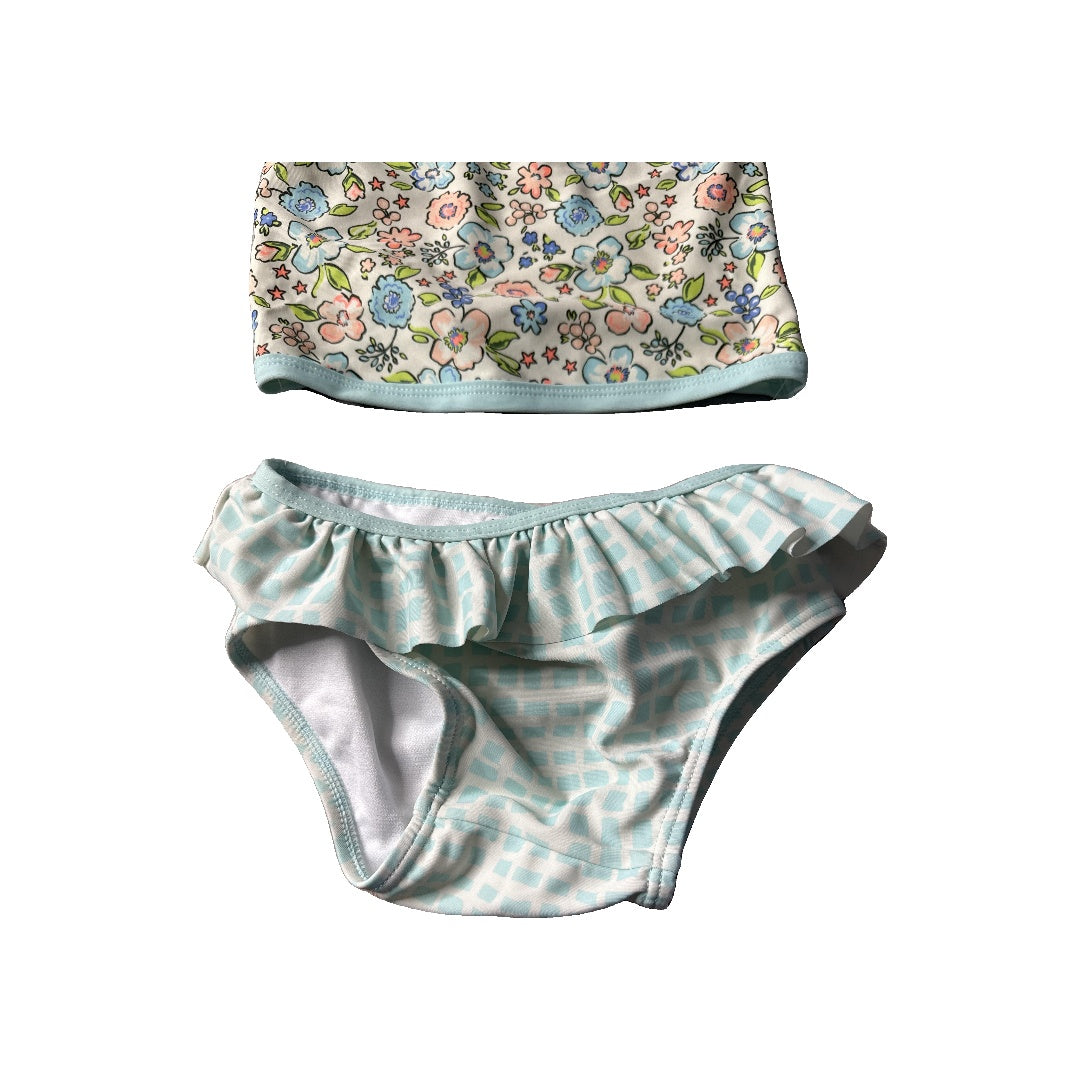 Rockets of Awesome Girls Turquoise | Whimsical Swimwear Size: 12-18 months Turquoise | Whimsical
