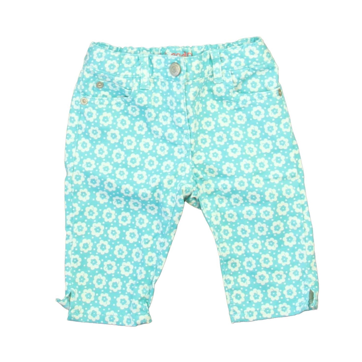 Boden Boys Turquoise | White Floral Jeggings Size: 2T