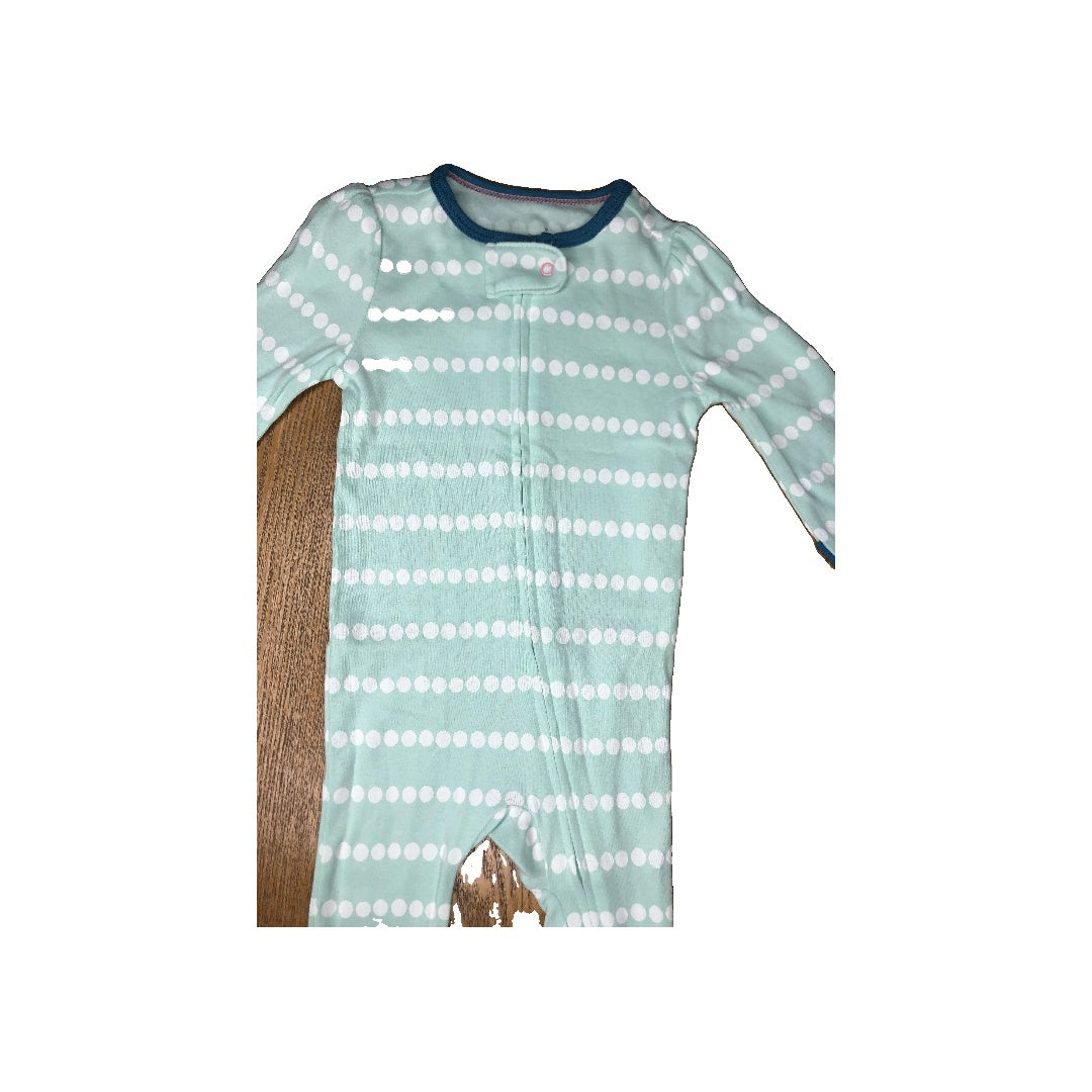 Cloud Island Girls Turquoise | White | polka dot Pajamas Size: 6-9 months Turquoise | White | polka dot