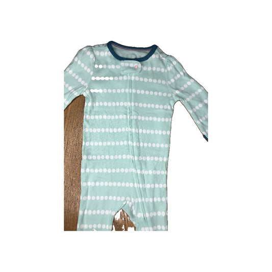 Cloud Island Girls Turquoise | White | polka dot Pajamas Size: 6-9 months Turquoise | White | polka dot