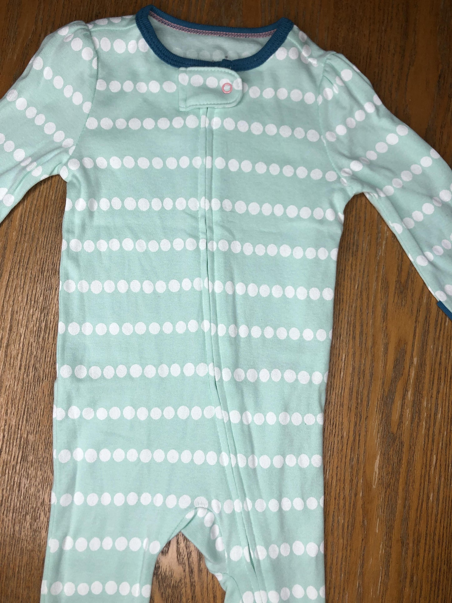 Cloud Island Girls Turquoise | White | polka dot Pajamas Size: 6-9 months Turquoise | White | polka dot