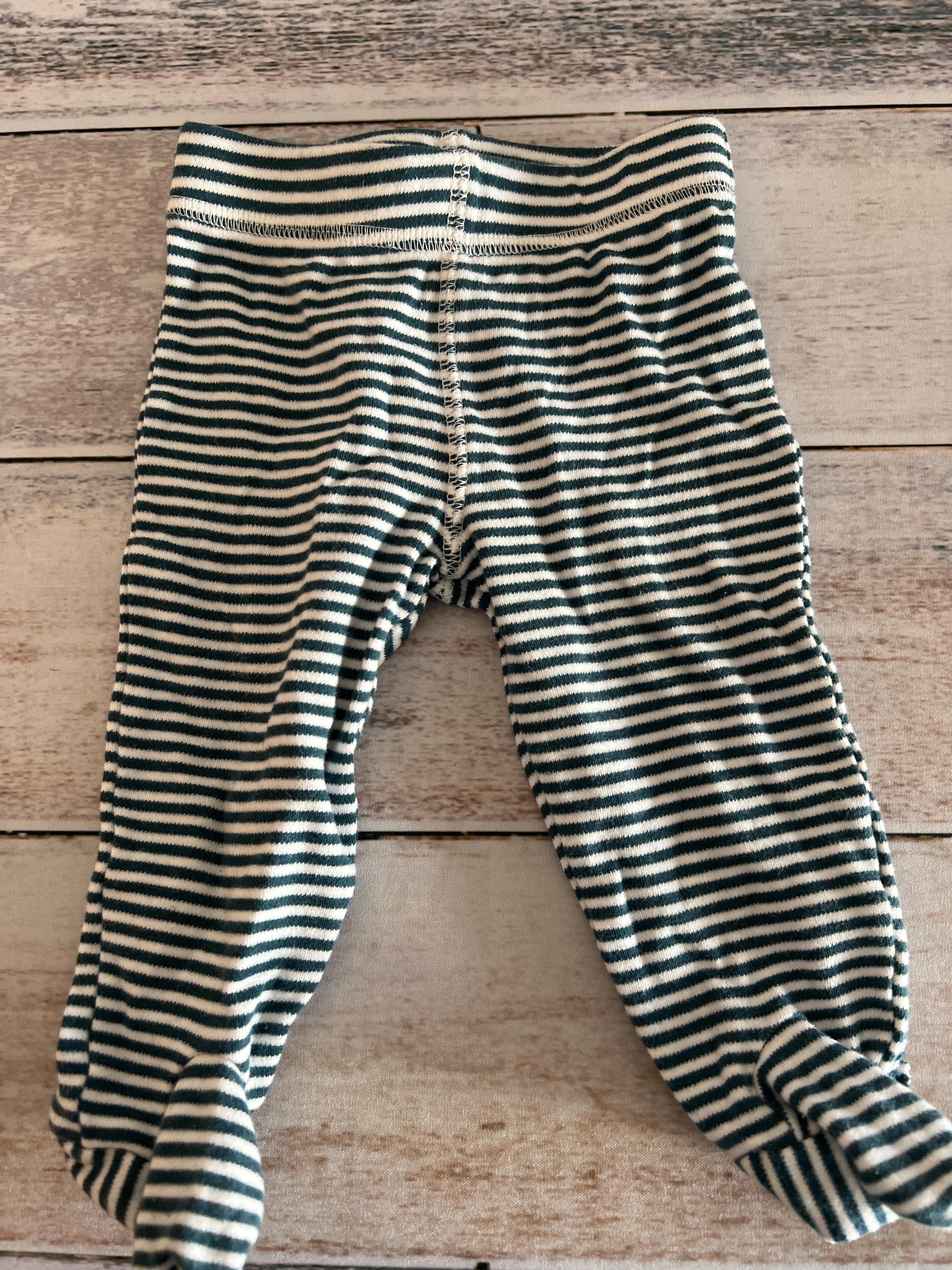 Oliver & Rain Boys Turquoise | White | Stripe Pants Size: 6 months Turquoise | White | Stripe