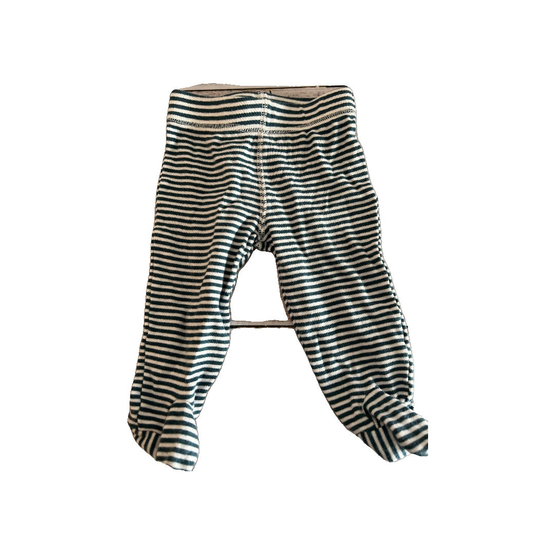 Oliver & Rain Boys Turquoise | White | Stripe Pants Size: 6 months Turquoise | White | Stripe