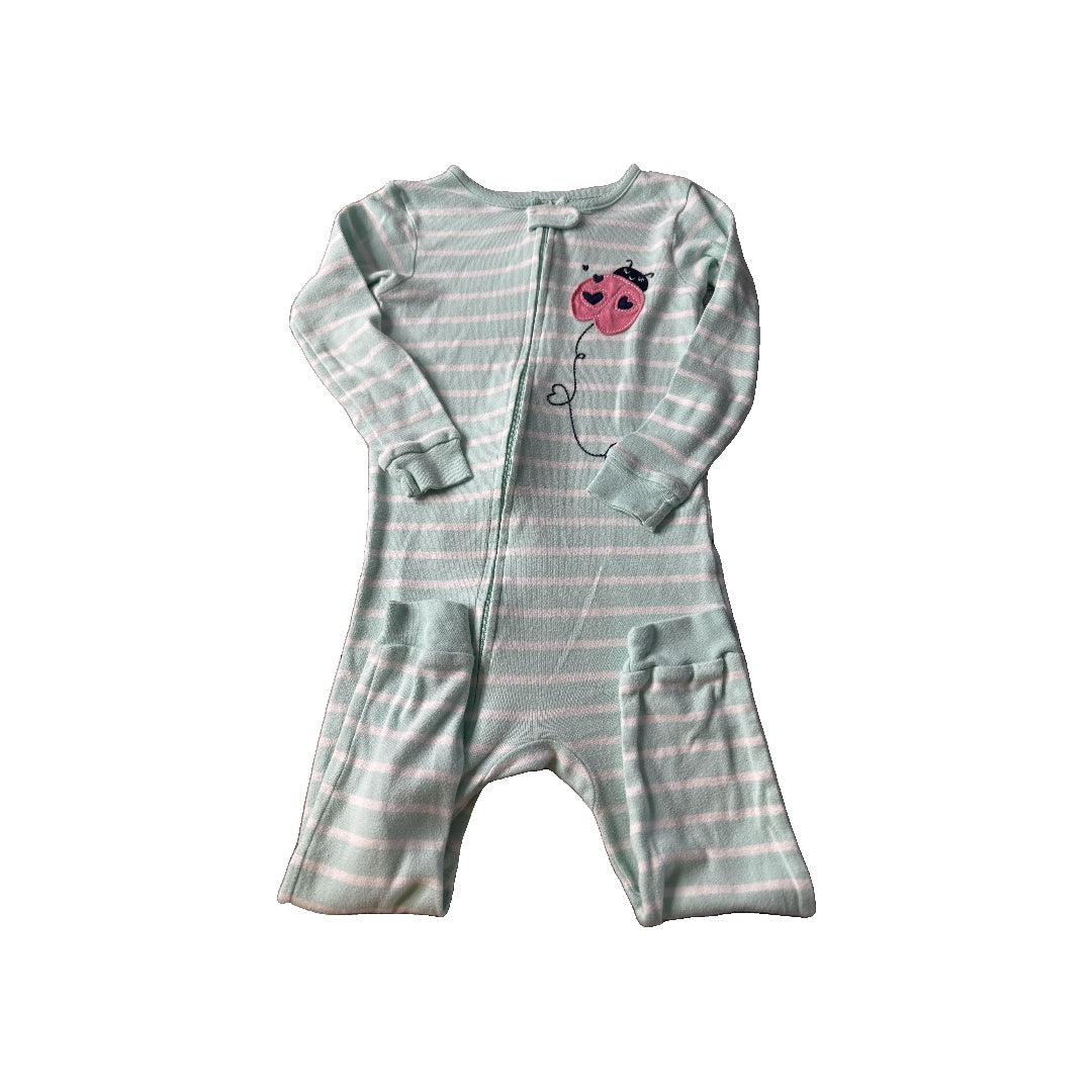 Carters Girls Turquoise | White Pajamas Size: 3T Turquoise | White