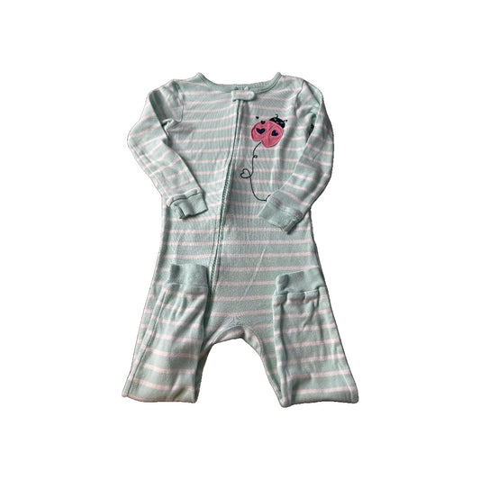Carters Girls Turquoise | White Pajamas Size: 3T Turquoise | White