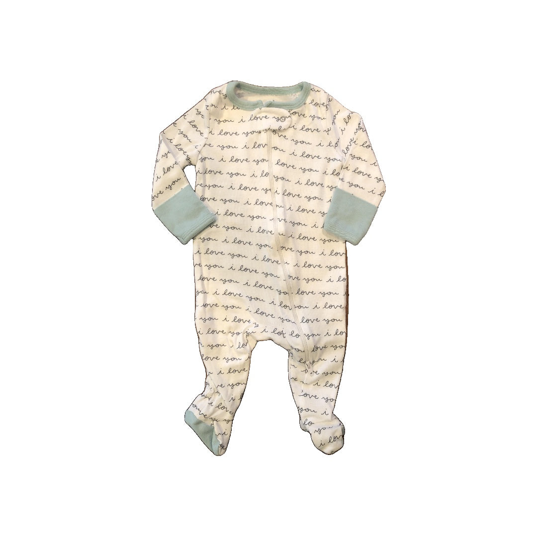 Cloud Island Girls Turquoise | White Pajamas Size: 0-3 months Turquoise | White
