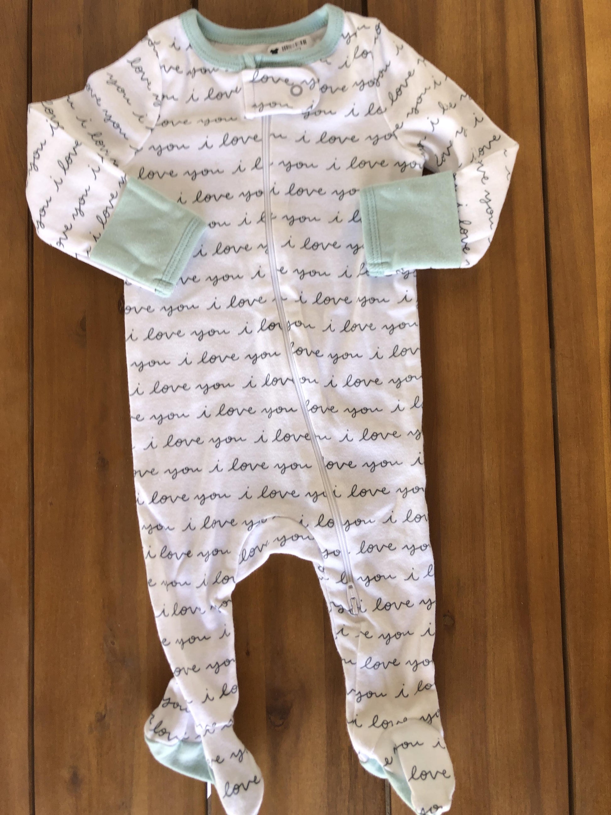 Cloud Island Girls Turquoise | White Pajamas Size: 0-3 months Turquoise | White