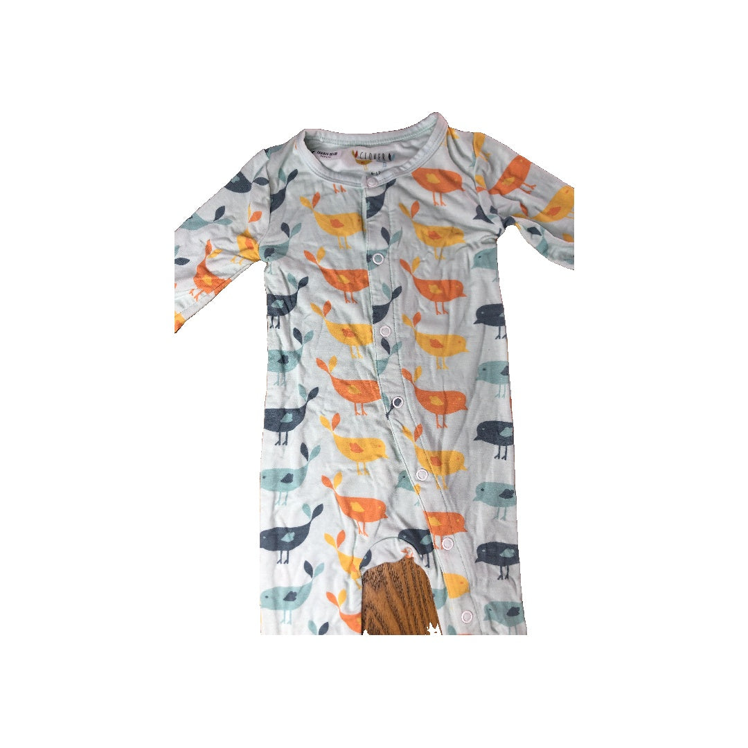 Clover Baby & Kids Unisex Turquoise | Yellow | Light Blue Pajamas Size: 12-18 months Turquoise | Yellow | Light Blue