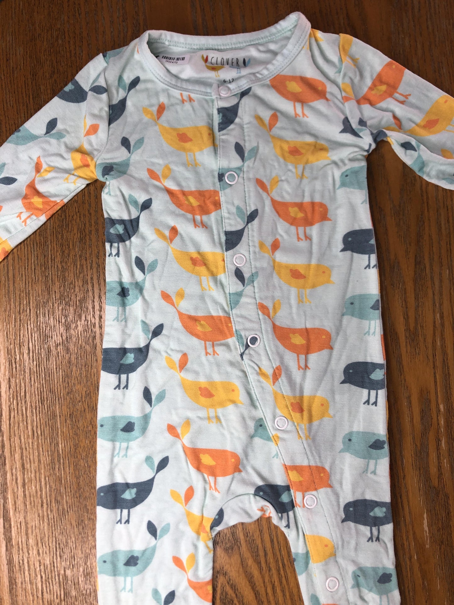 Clover Baby & Kids Unisex Turquoise | Yellow | Light Blue Pajamas Size: 12-18 months Turquoise | Yellow | Light Blue