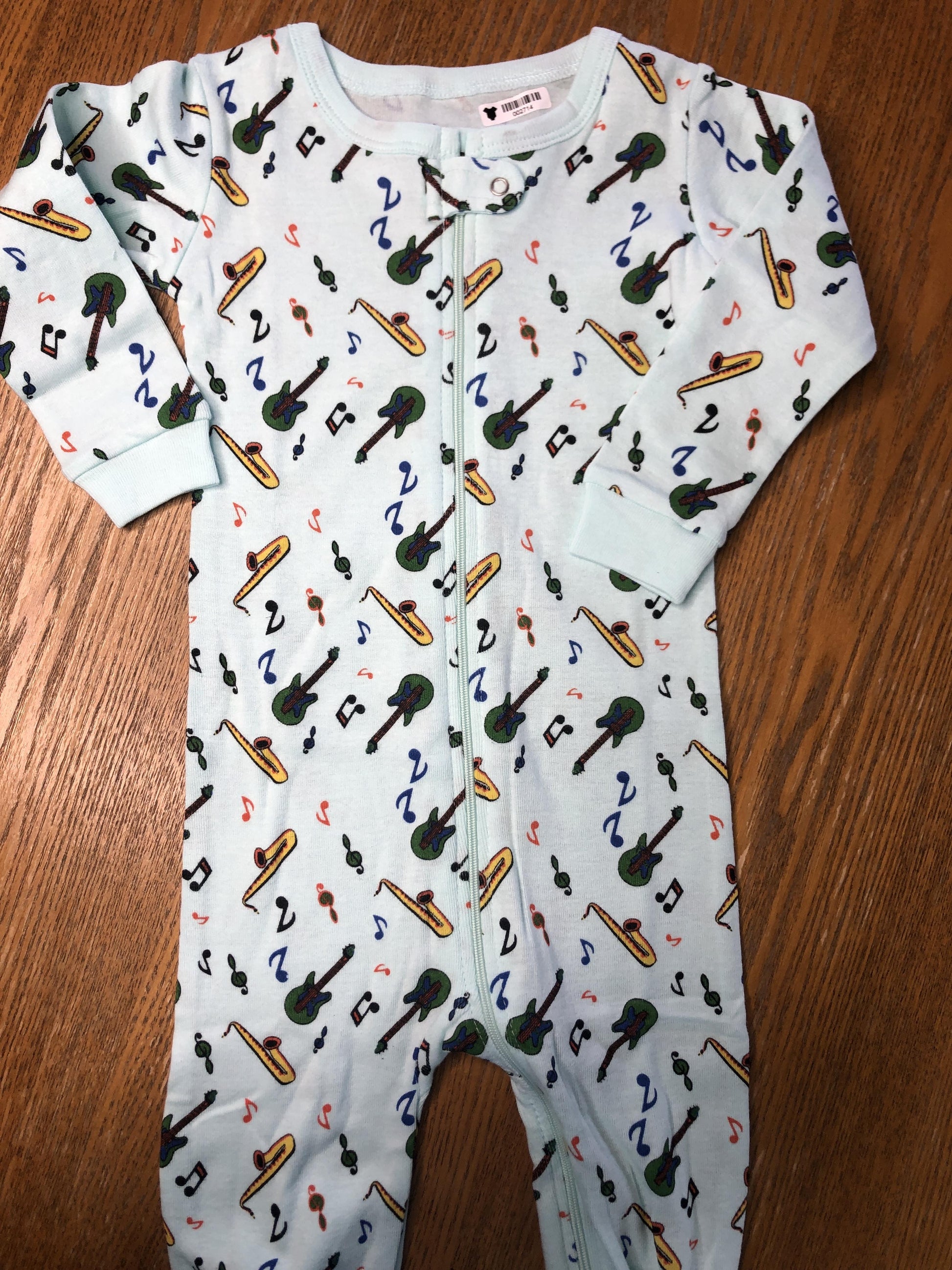 Leveret Unisex Turquoise | Yellow | light green Pajamas Size: 18 months Turquoise | Yellow | light green