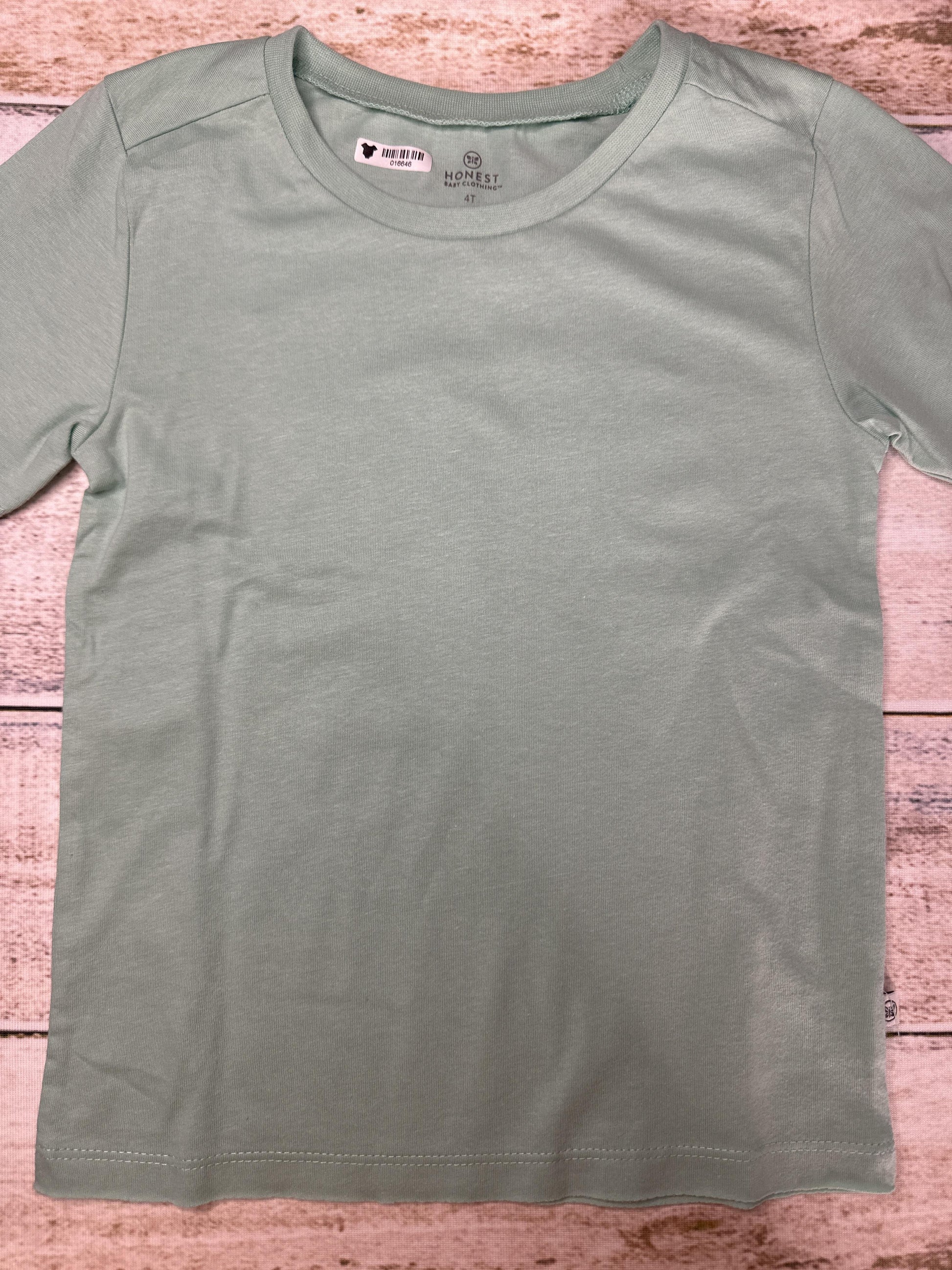 Honest Co Unisex Turquoise T-Shirt Size: 4T Turquoise