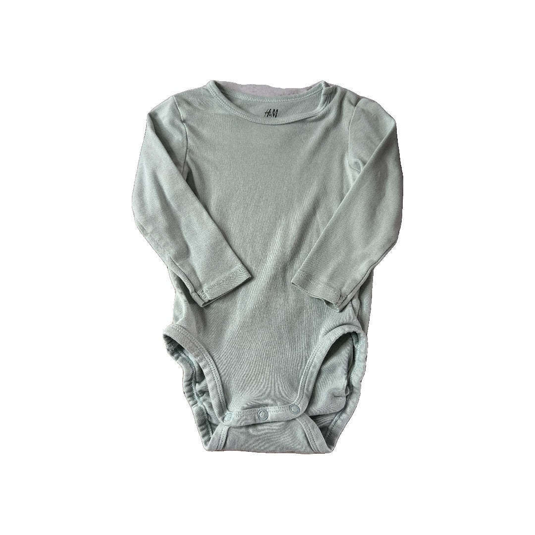 H&M Girls Turquoise Onesie Size: 12 months Turquoise
