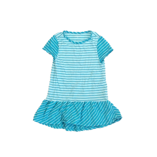 Lands' End Girls Turquoise Dress Size: 6-7 Years Turquoise