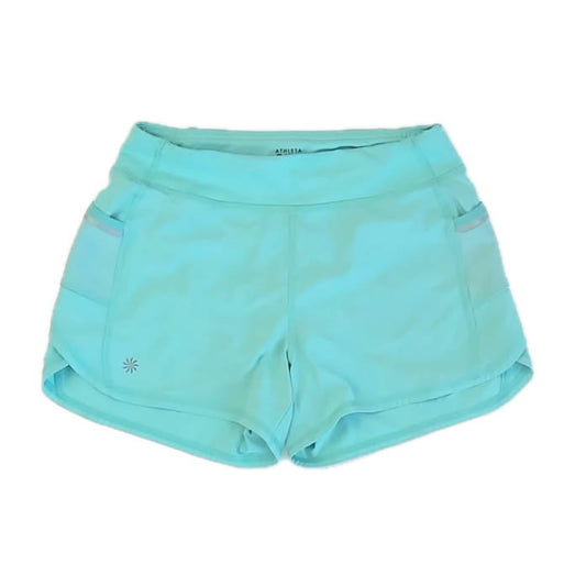 Athleta Girls Turquoise Athletic Shorts Size: 12 Years Turquoise