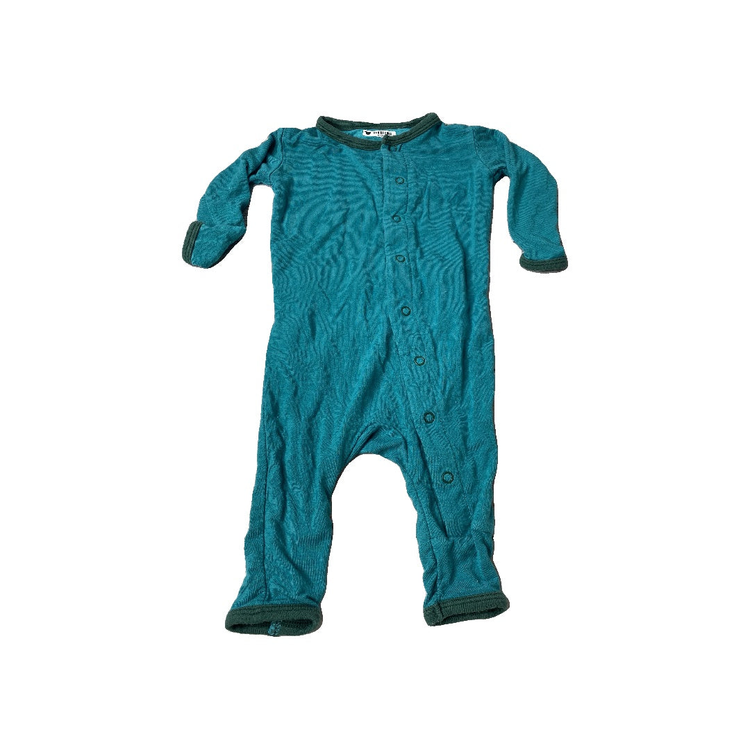 KicKee Pants Unisex Turquoise Pajamas Size: Newborn Turquoise