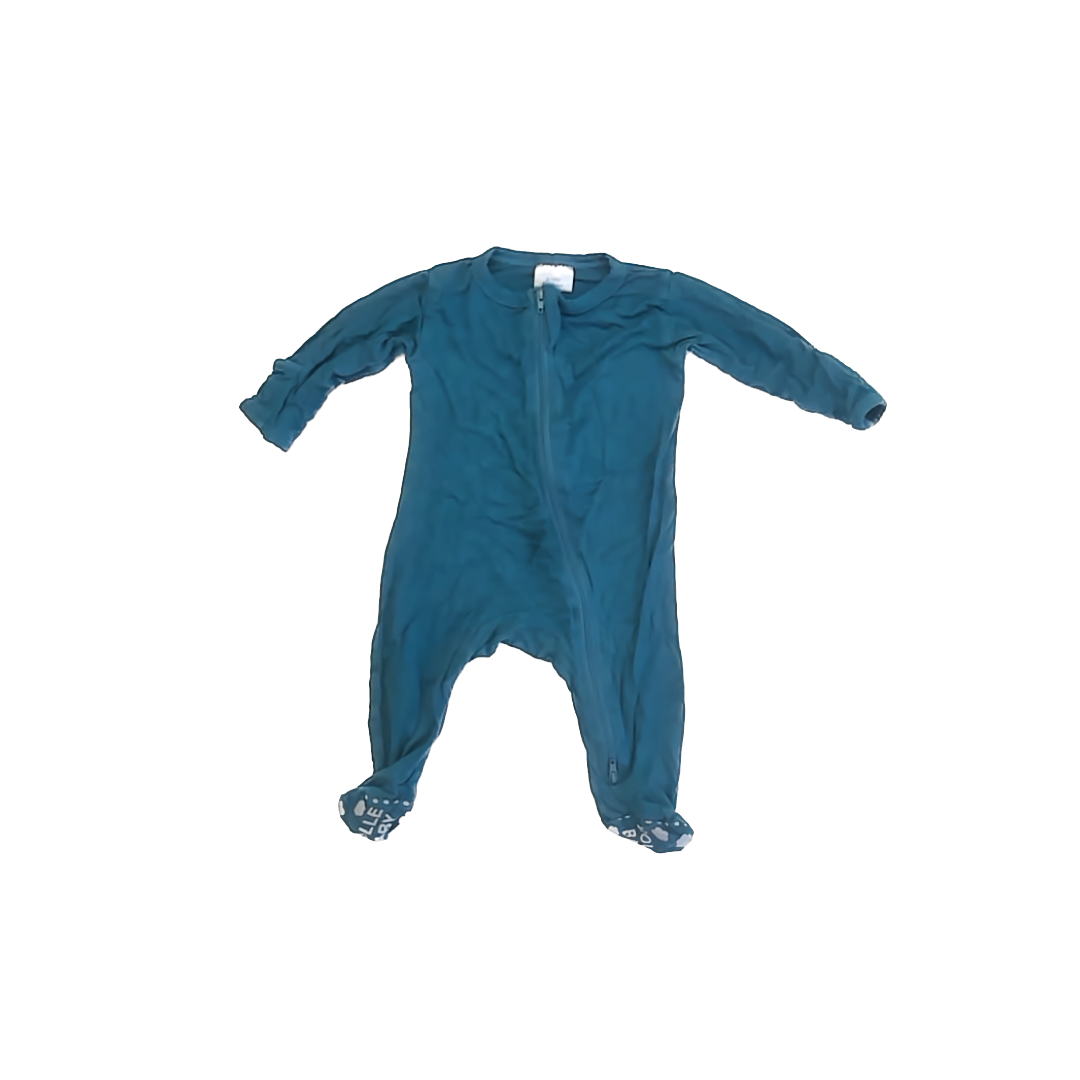 Unknown Unisex Turquoise 1-piece footed Pajamas Size: Newborn Turquoise