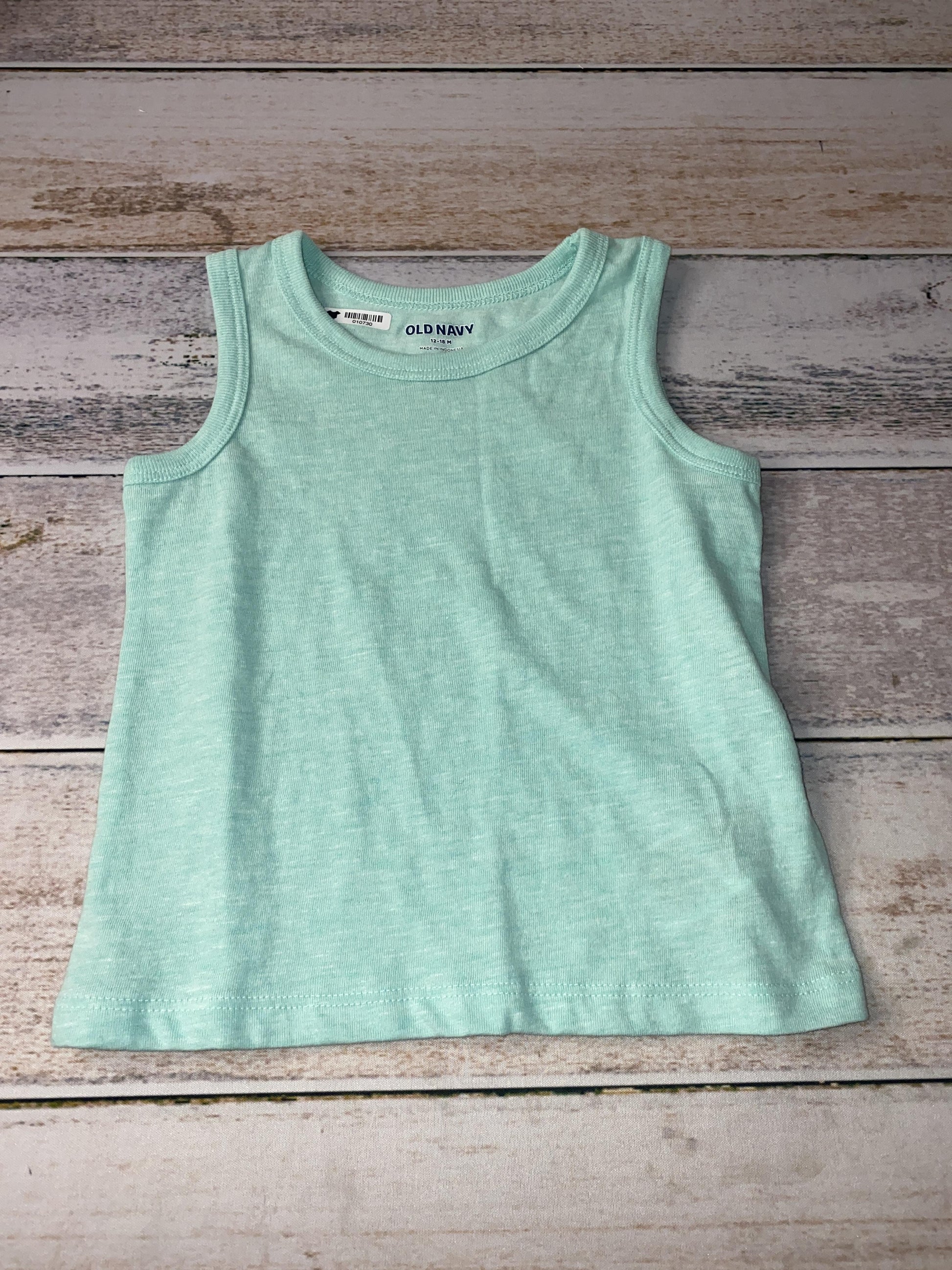 Old Navy Unisex Turquoise Tank Top Size: 12-18 months Turquoise