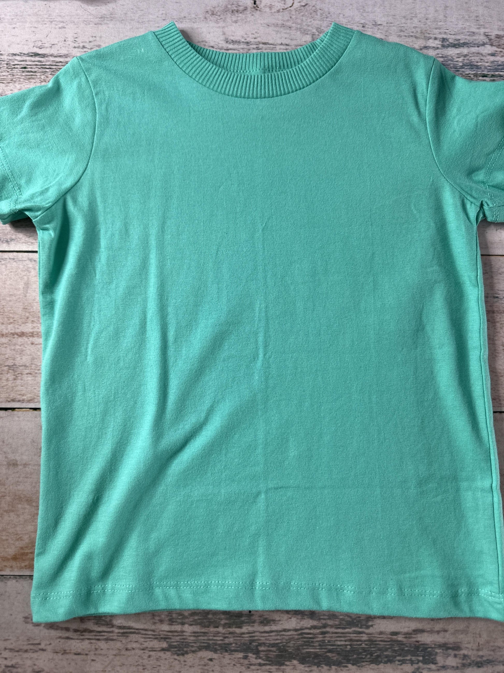 Mightly Unisex Turquoise T-Shirt Size: 4T Turquoise