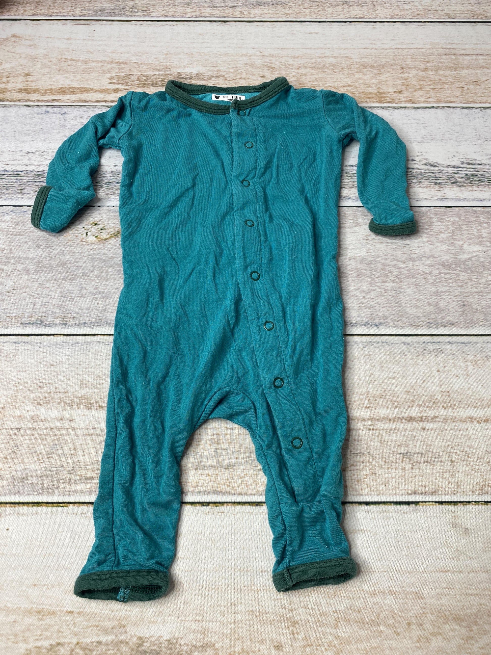 KicKee Pants Unisex Turquoise Pajamas Size: Newborn Turquoise