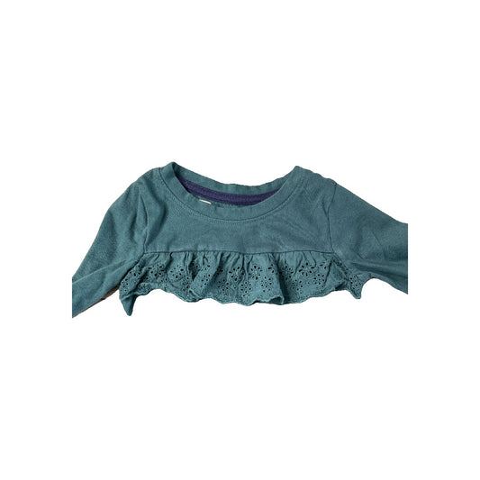 Cat & Jack Girls Turquoise Long Sleeve T-Shirt Size: 18 months Turquoise
