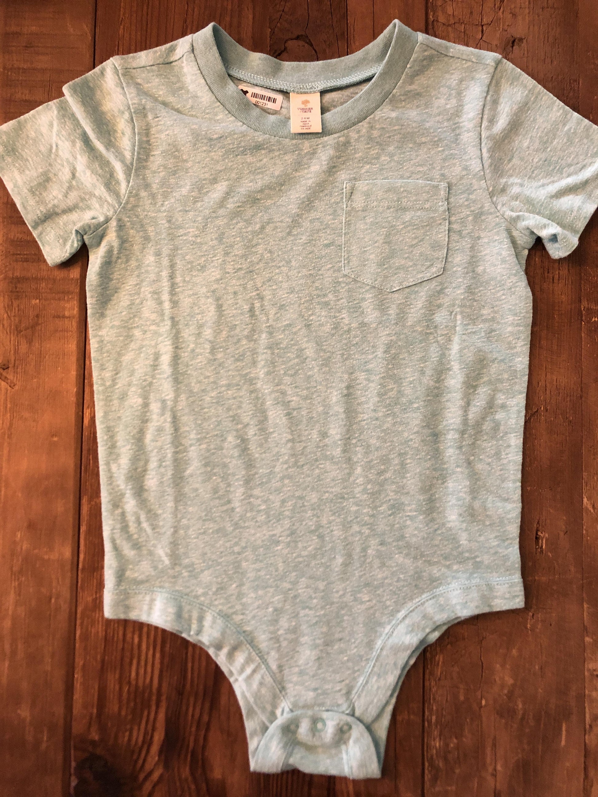 Tucker + Tate Boys Turquoise Onesie Size: 18-24 months Turquoise