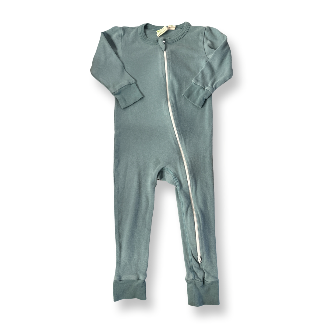 Parade Unisex Turquoise 1-piece Non-footed Pajamas Size: Zippered Pajama Turquoise