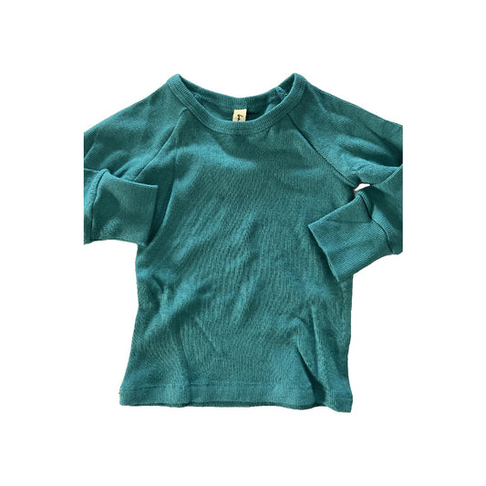 BabySprouts co Unisex Turquoise Long Sleeve T-Shirt Size: 6-12 months Turquoise
