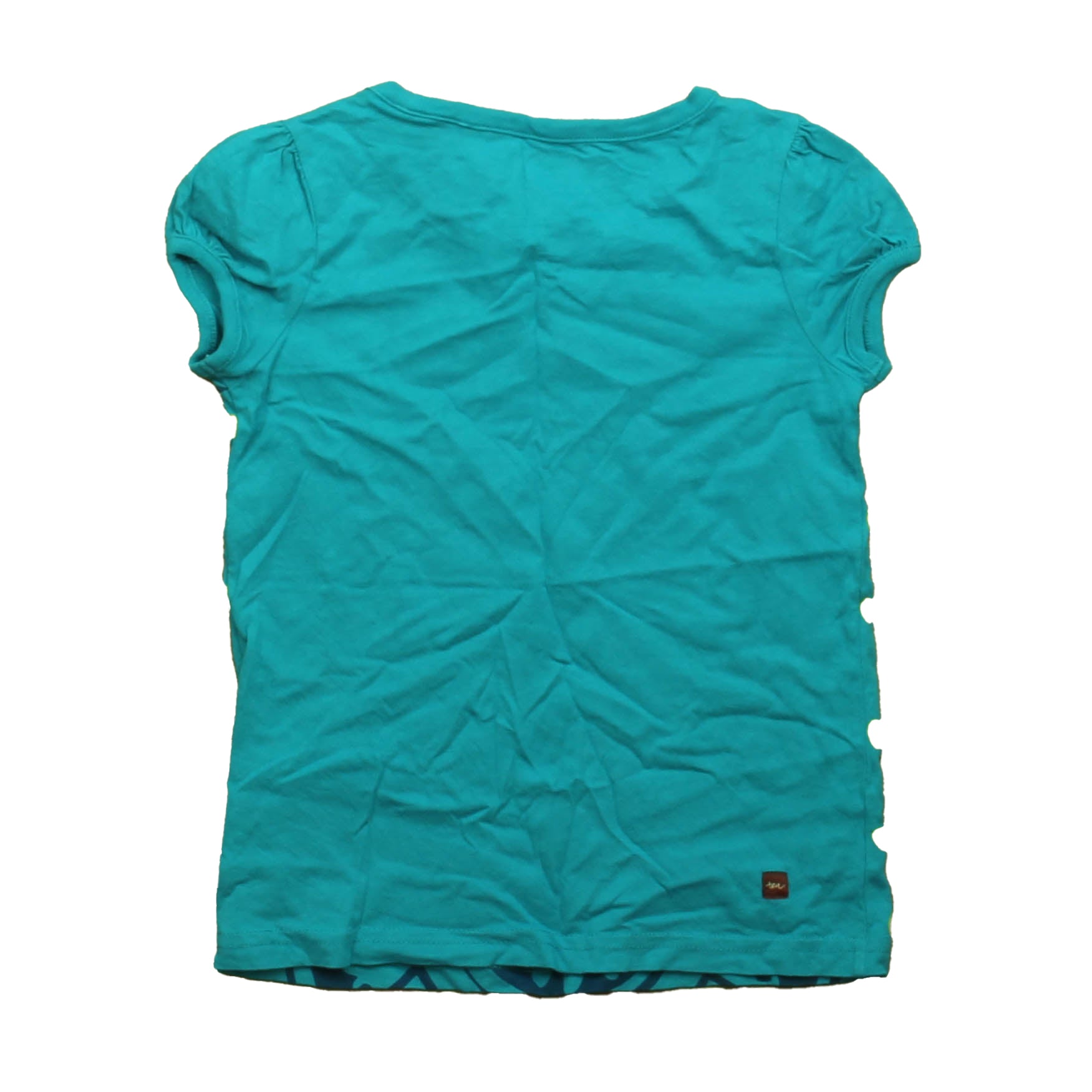 Tea Collection Girls Turquoise T-Shirt Size: 6 Years Turquoise