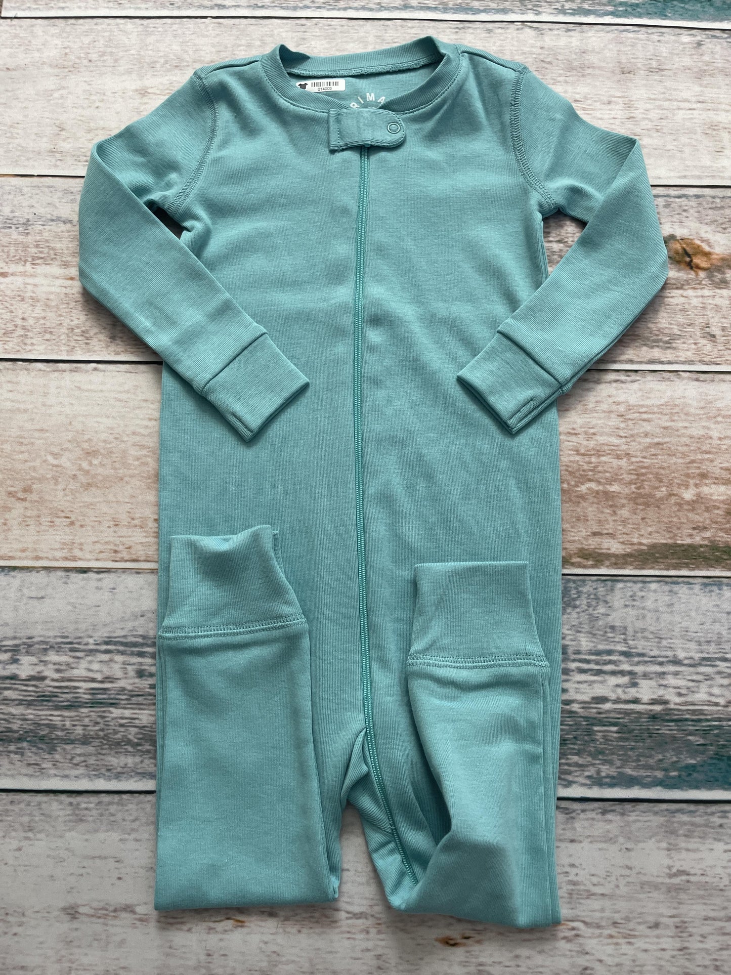 Primary Unisex Turquoise Pajamas Size: 12-18 months Turquoise