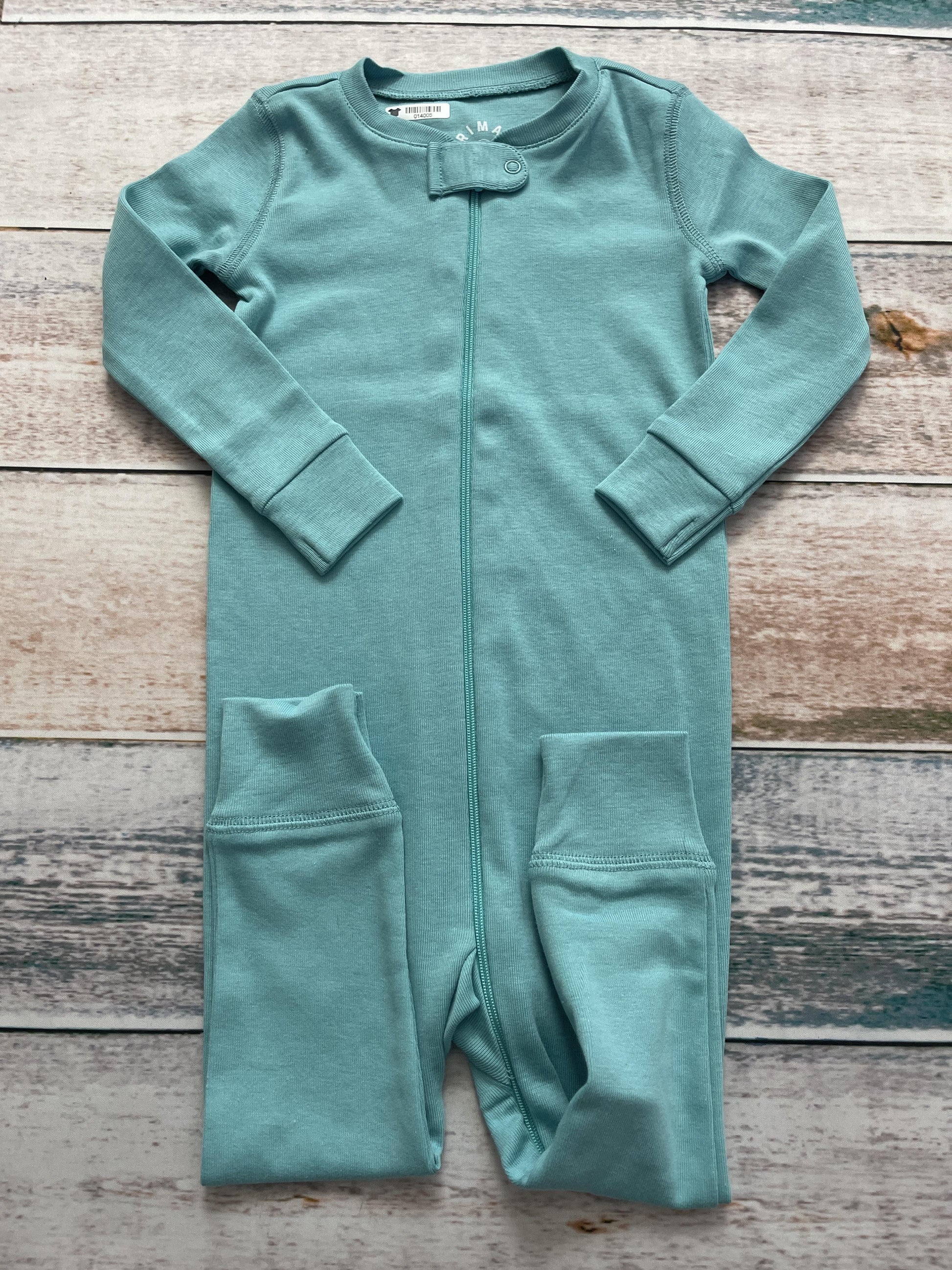 Primary Unisex Turquoise Pajamas Size: 12-18 months Turquoise