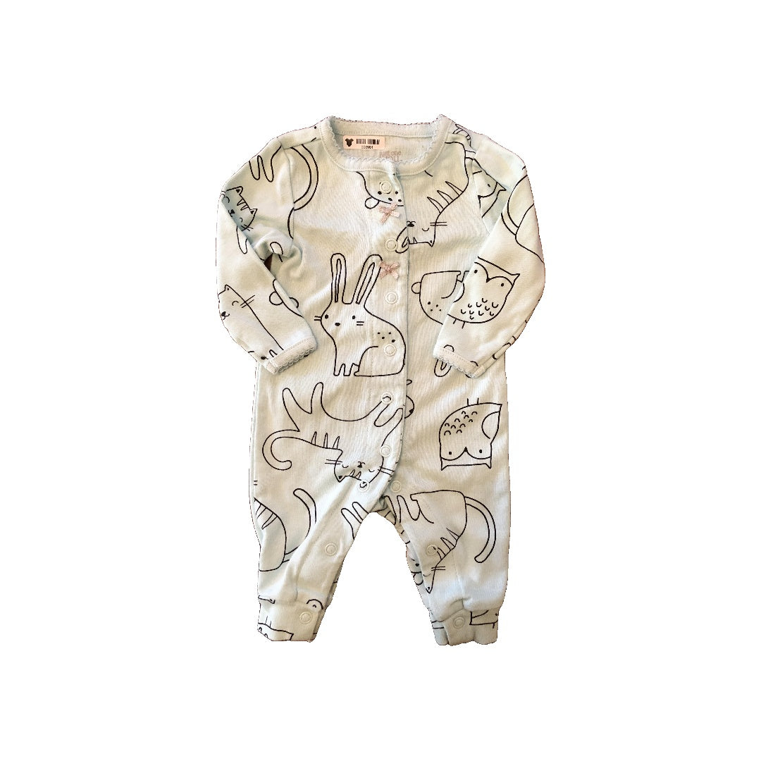 Carters Girls Turquoise Pajamas Size: Newborn Turquoise
