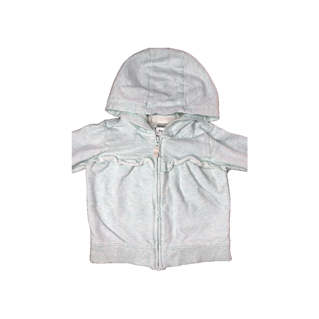 Carters Girls Turquoise Hoodie Size: 9 months Turquoise