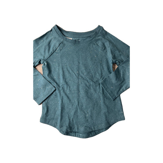 Cat & Jack Girls Turquoise Long Sleeve T-Shirt Size: 2T Turquoise