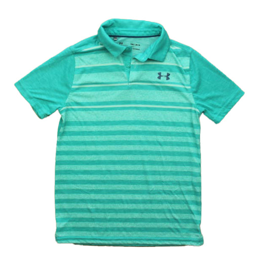 Under Armour Boys Turquoise Polo Shirt Size: 10-12 Years