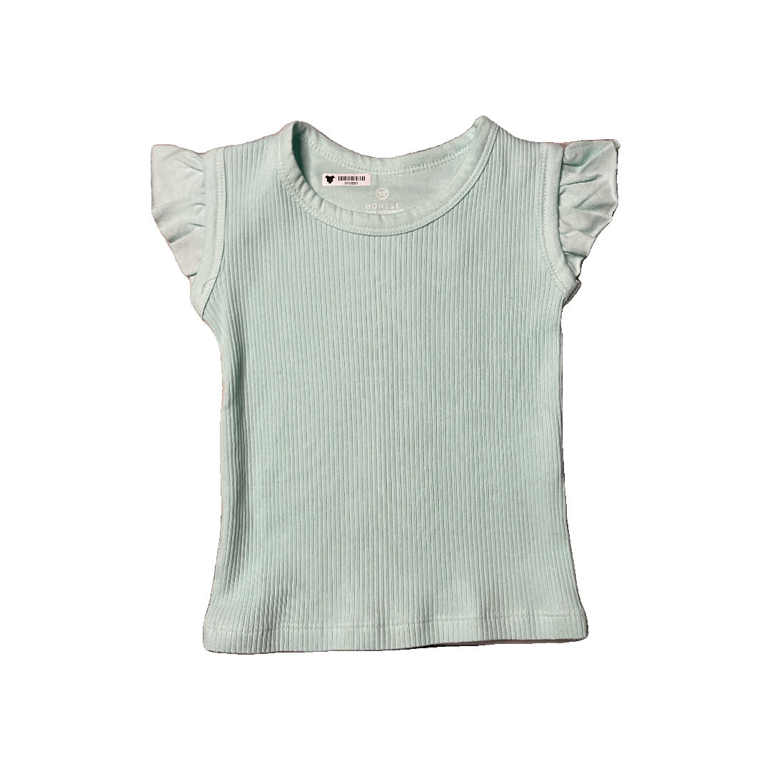 Honest co Girls Turquoise Tank Top Size: 12 months Turquoise
