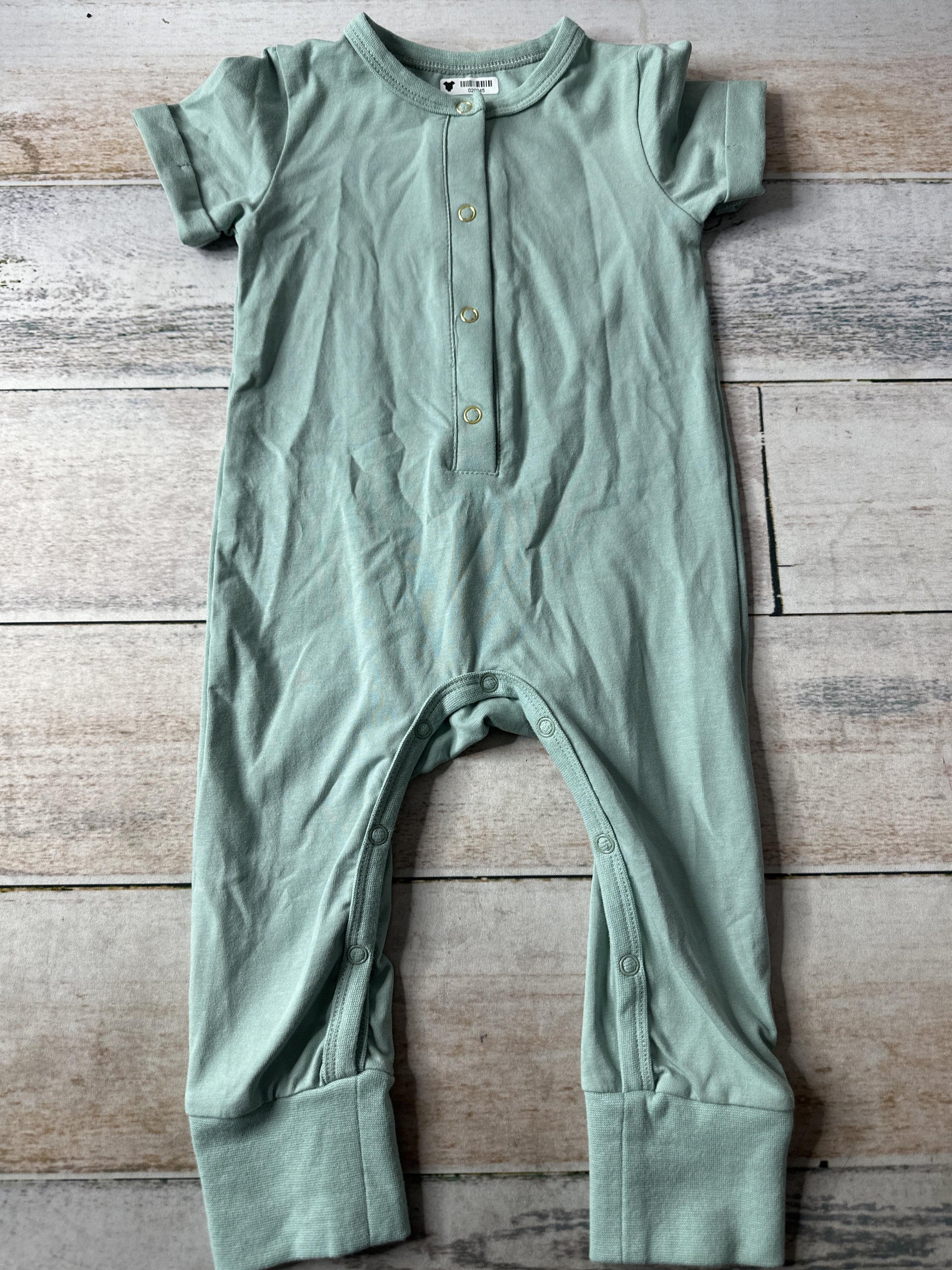 Orcas Lucille Unisex Turquoise Romper Size: 6-12 months Turquoise