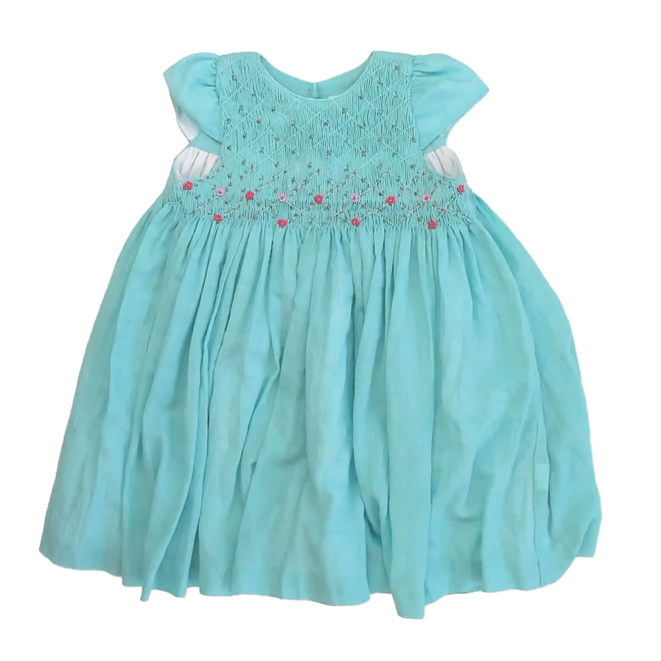 Lvli & Me Girls Turquoise Dress Size: 4T Turquoise