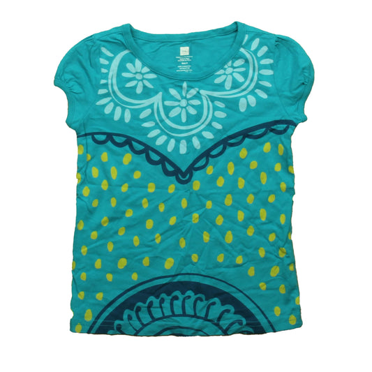 Tea Collection Girls Turquoise T-Shirt Size: 6 Years Turquoise
