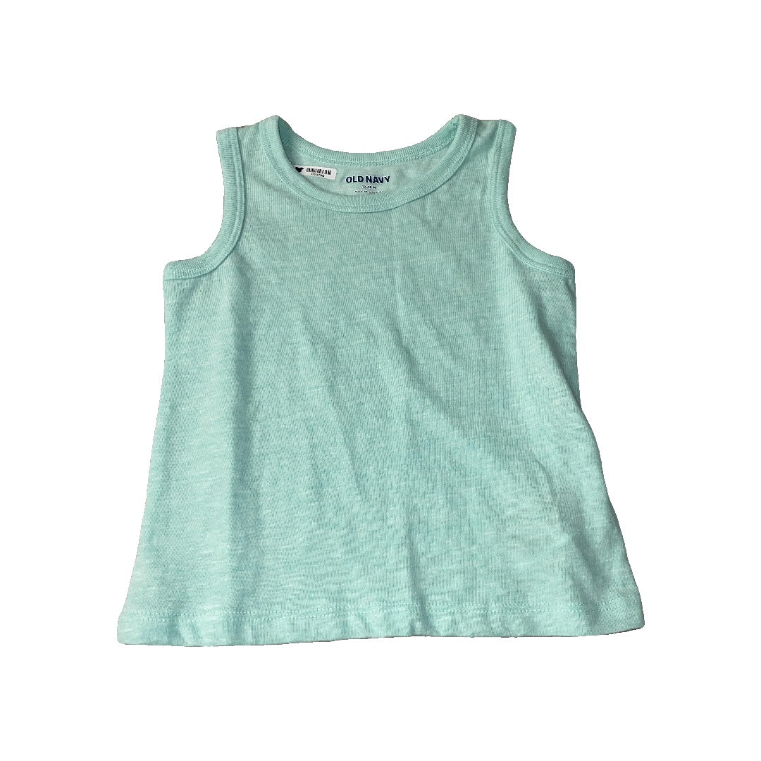 Old Navy Unisex Turquoise Tank Top Size: 12-18 months Turquoise