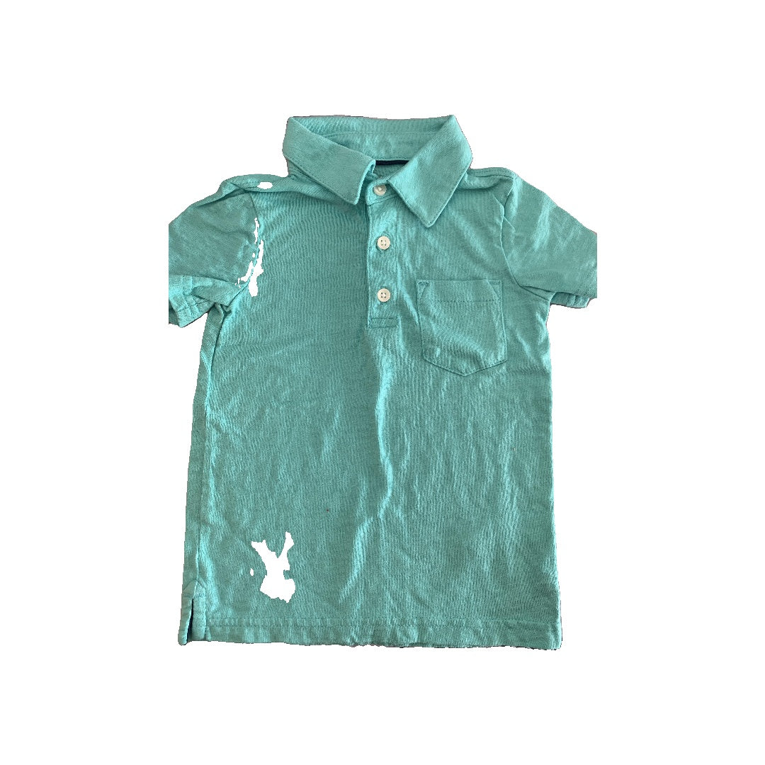 Carters Boys Turquoise Shirt Size: 2T Turquoise