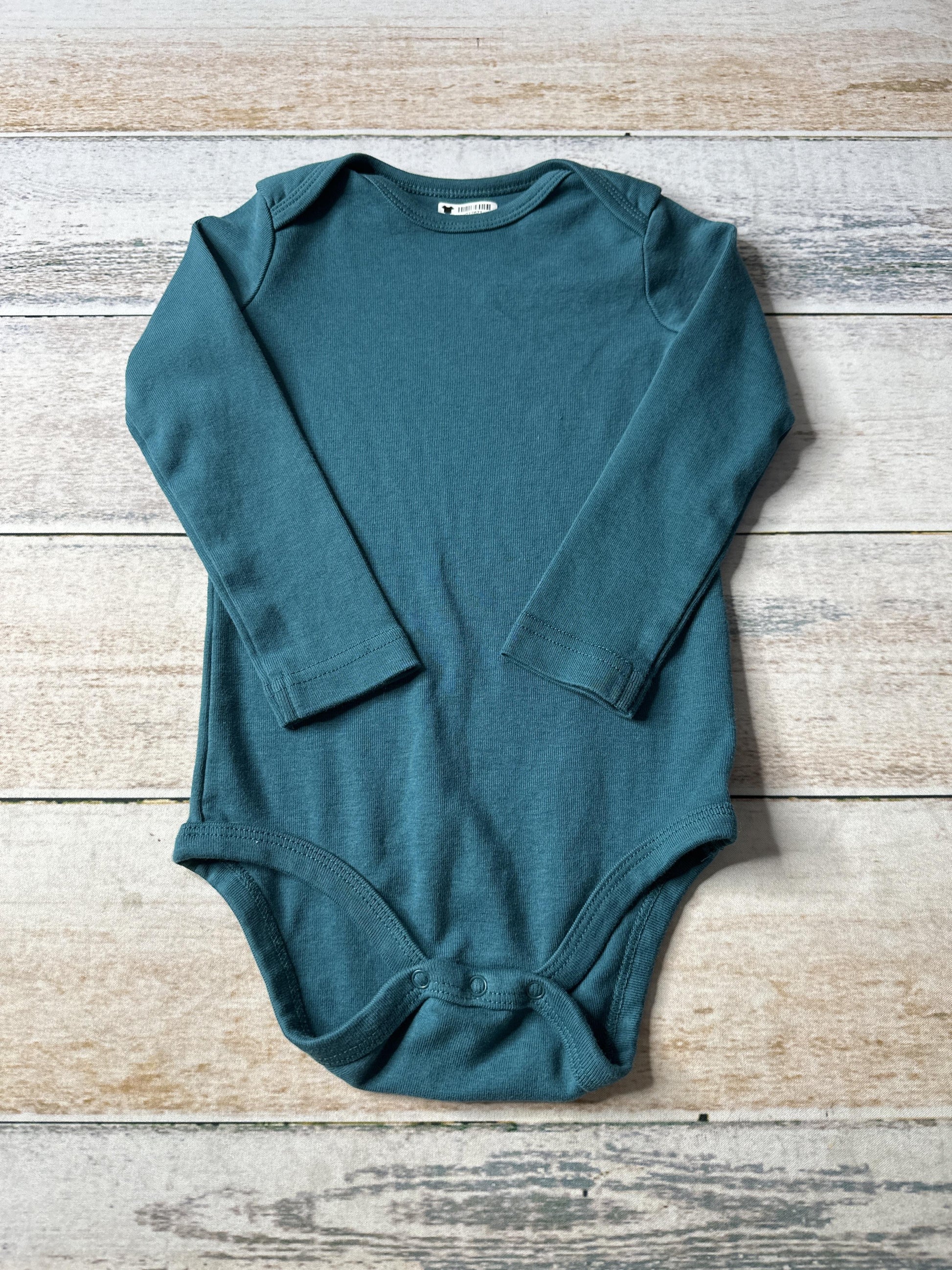 Primary Unisex Turquoise Onesie Size: 18-24 months Turquoise