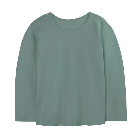Mightly Girls Turquoise Long Sleeve T-Shirt Size: 6-14 Years Turquoise