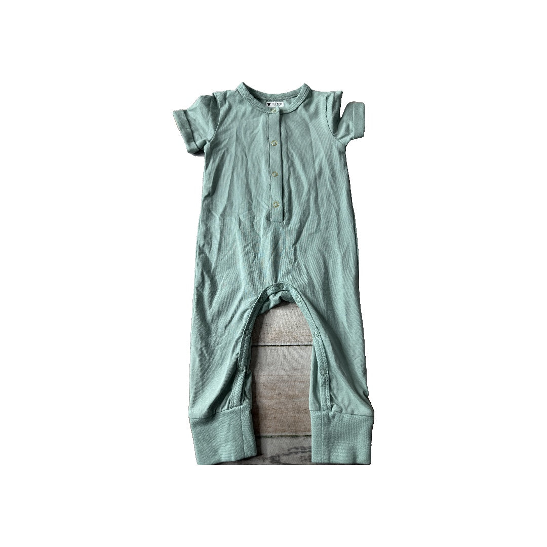 Orcas Lucille Unisex Turquoise Romper Size: 6-12 months Turquoise