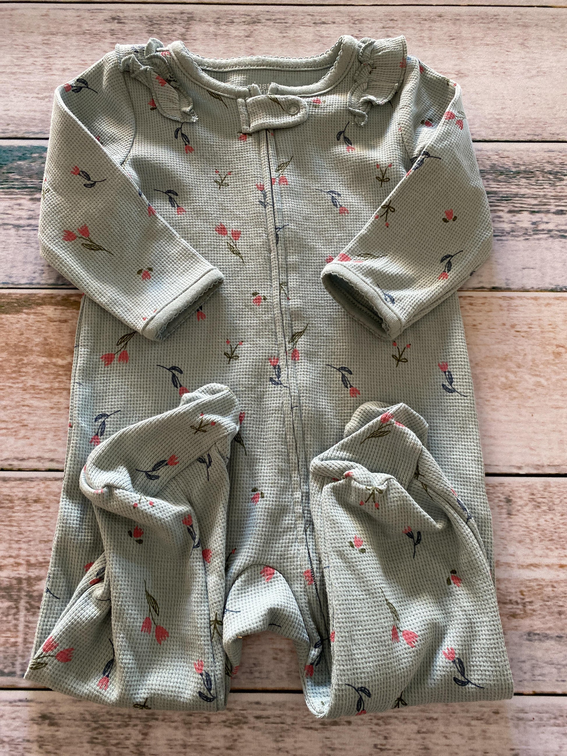 Carters Girls Turquoise Pajamas Size: 9 months Turquoise