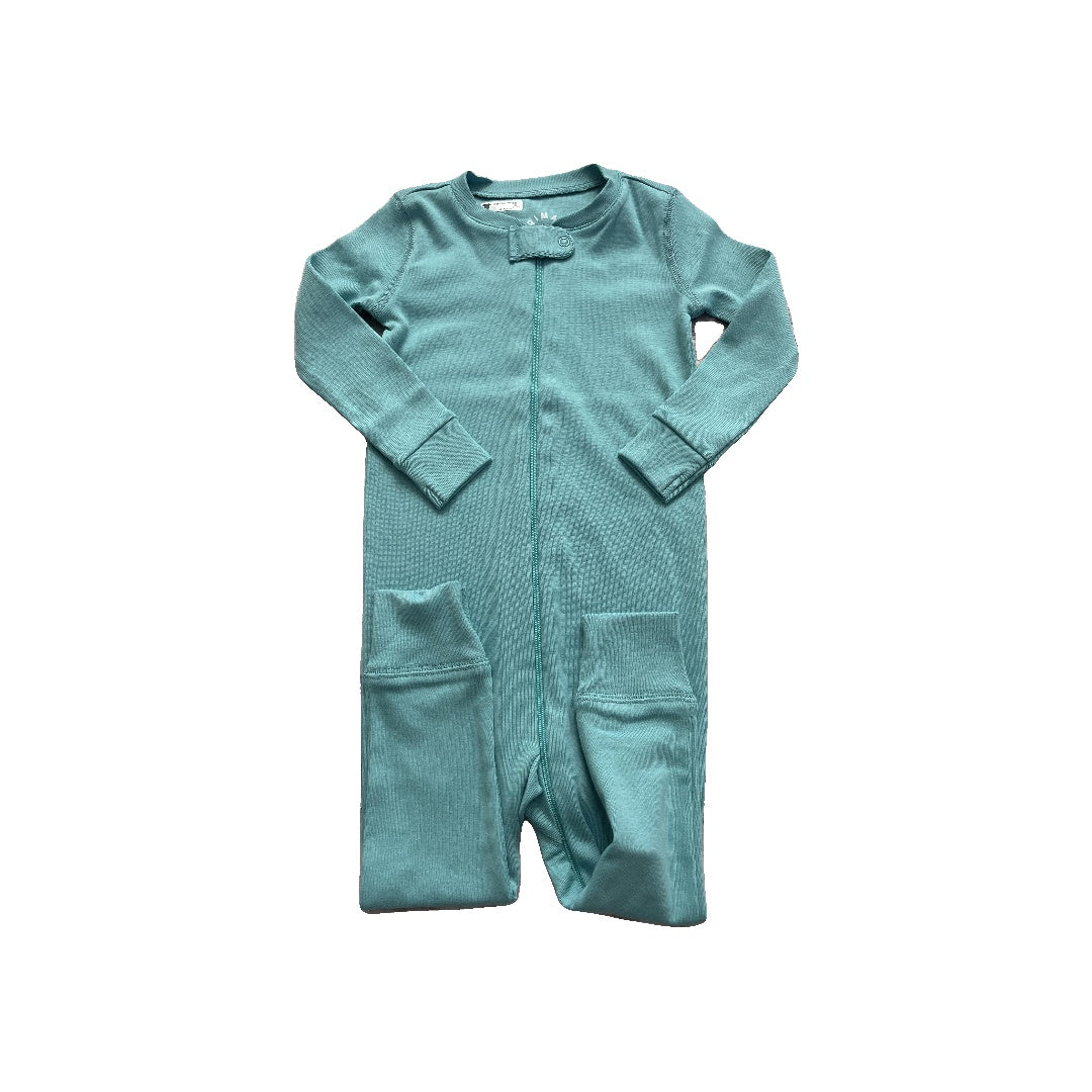 Primary Unisex Turquoise Pajamas Size: 12-18 months Turquoise