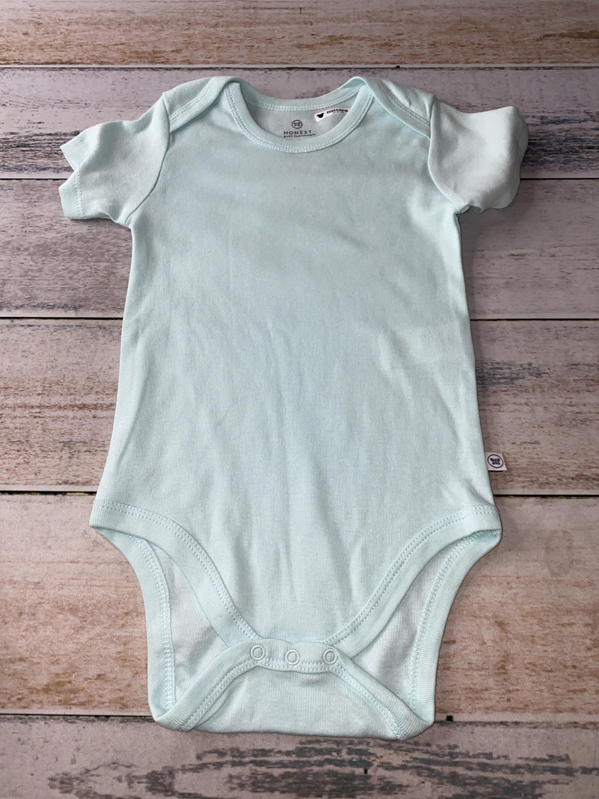 Honest Co Unisex Turquoise Onesie Size: 18 months Turquoise