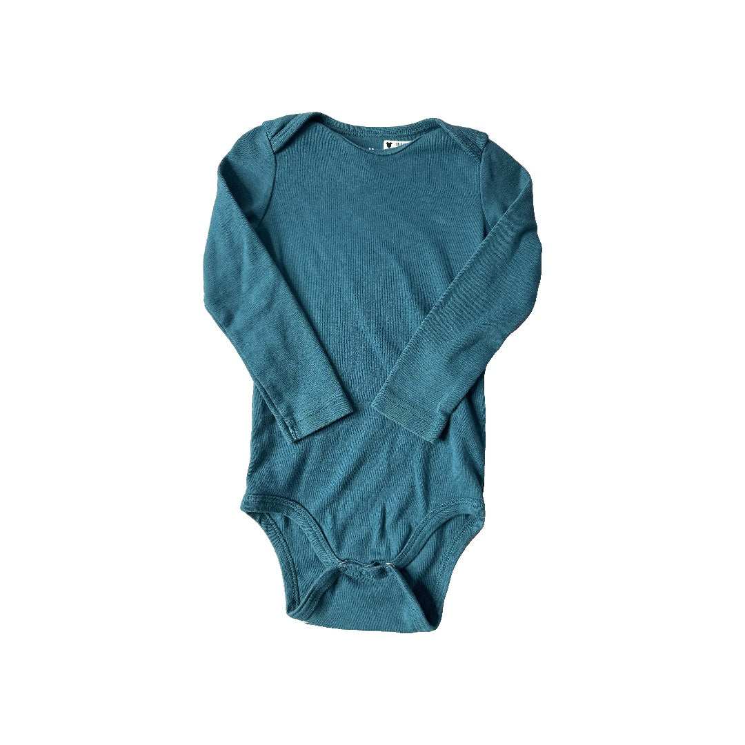 Primary Unisex Turquoise Onesie Size: 18-24 months Turquoise