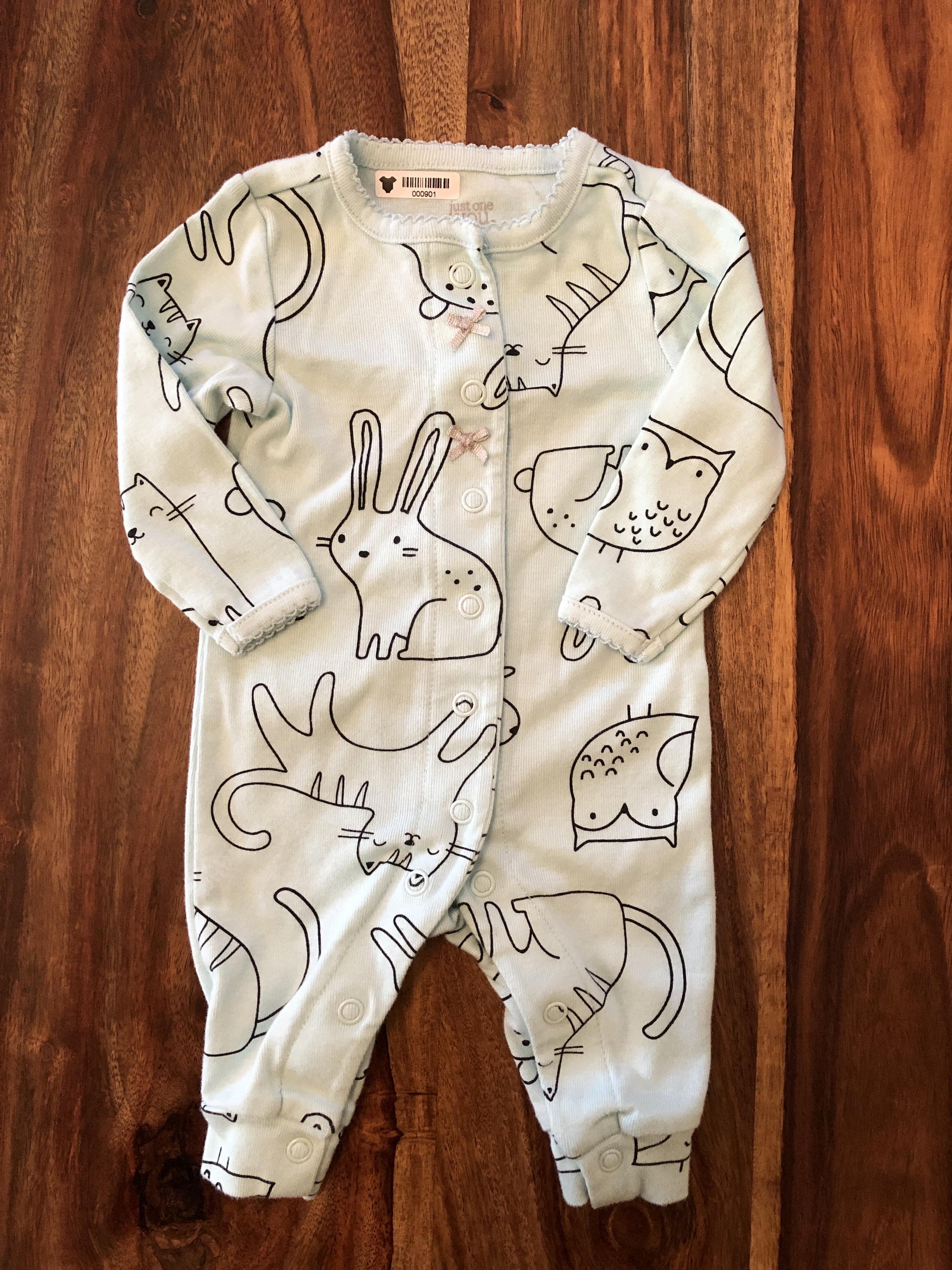 Carters Girls Turquoise Pajamas Size: Newborn Turquoise